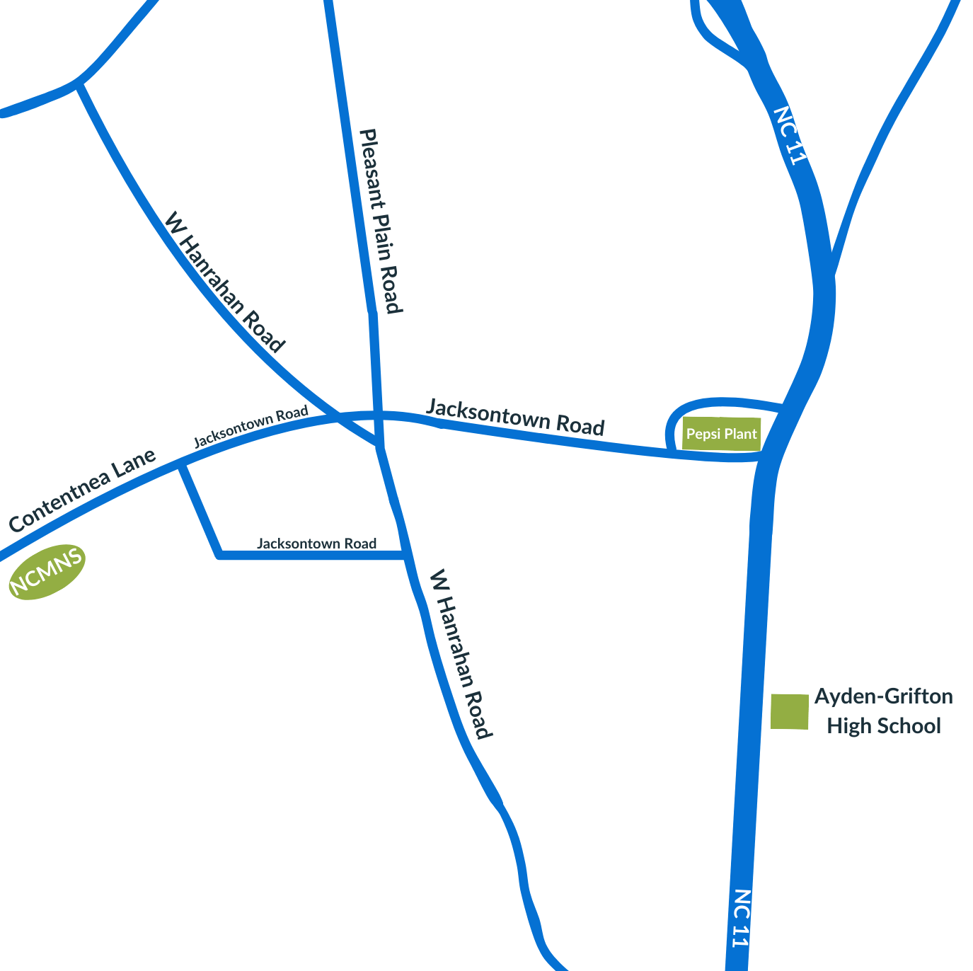 Directions to get to NCMNS Contentnea Creek