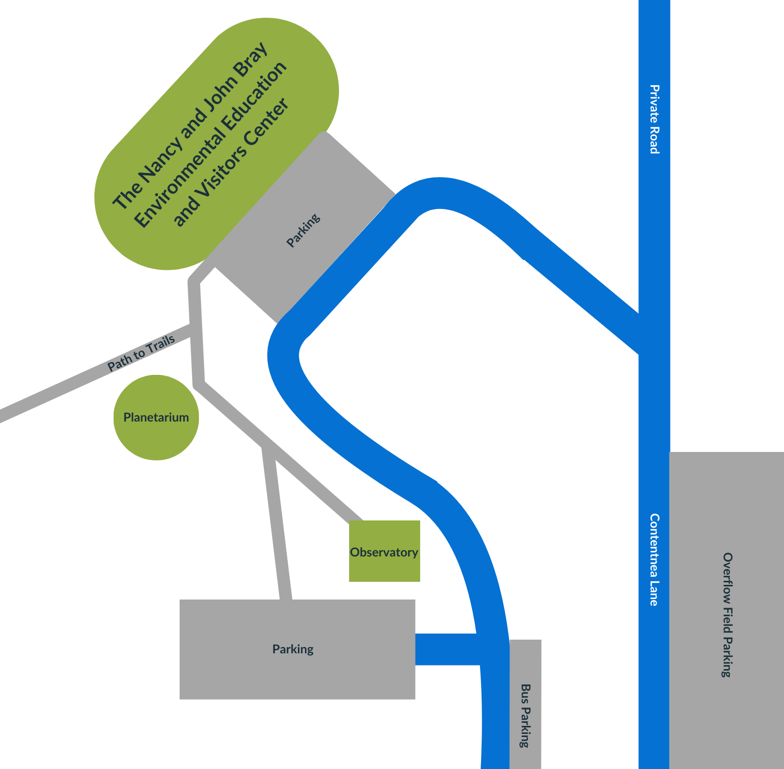 Parking map for NCMNS Contentnea Creek 