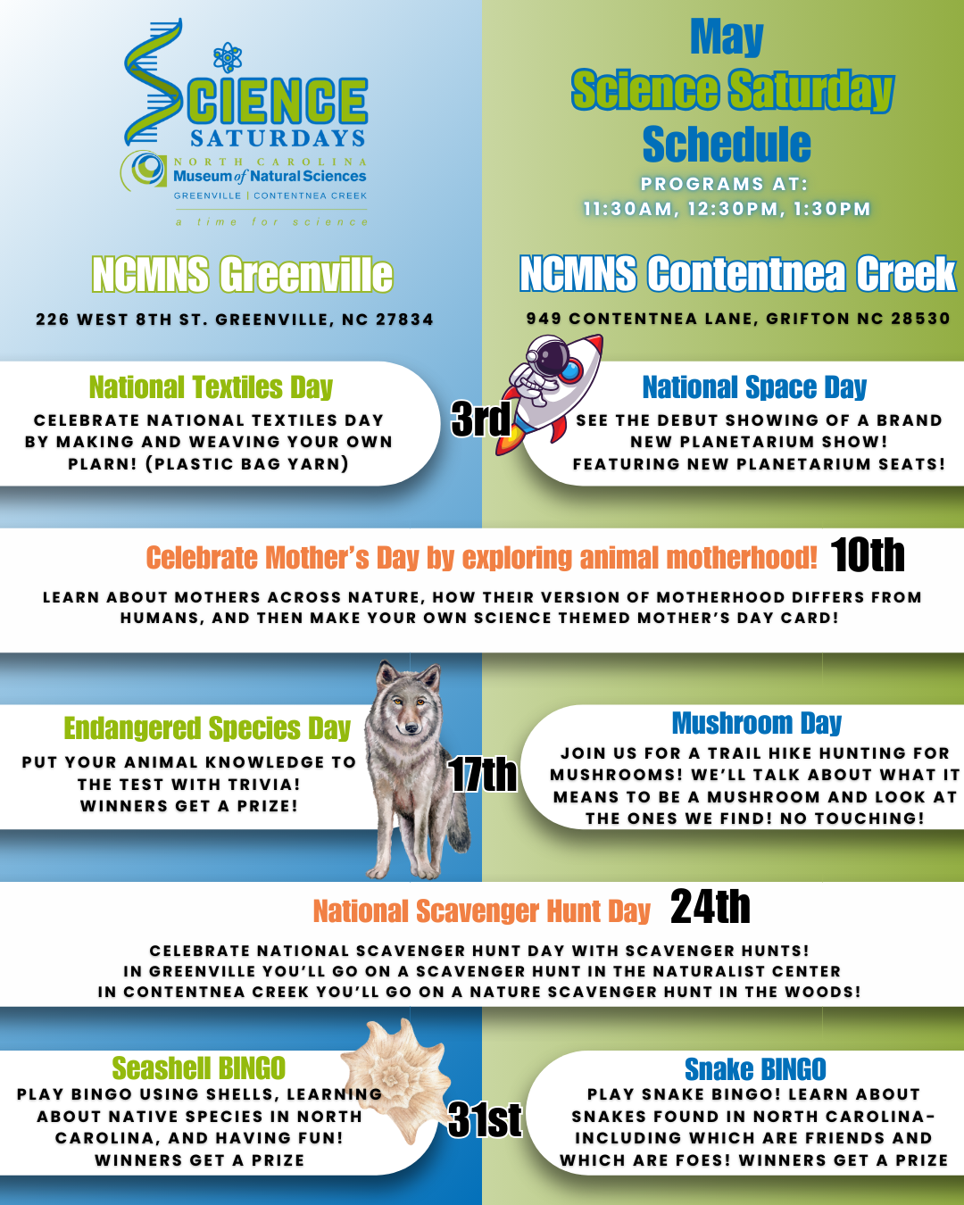 Science Saturdays A Time For Science